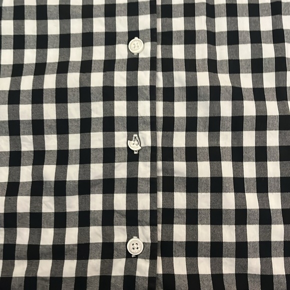 Ted Baker Red Fleece Plaid Pajama Buttons down Blouse Bottom embroidered Size S - Picture 8 of 9